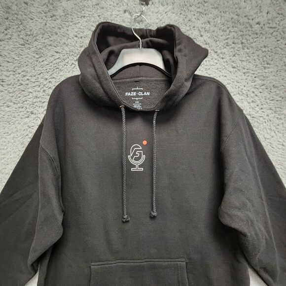 Faze Clan Hoodie Mens Large Slim Fit‎ Black Fleece Gaming Pullover Sweatshirt - Picture 4 of 14
